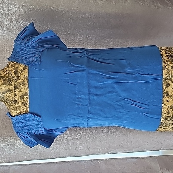 Anthropologie Tops - NWT Anthropologie Maeve Light Blue Epaulet Ruffle Top - Size 0 - Ruffle Sleeve D